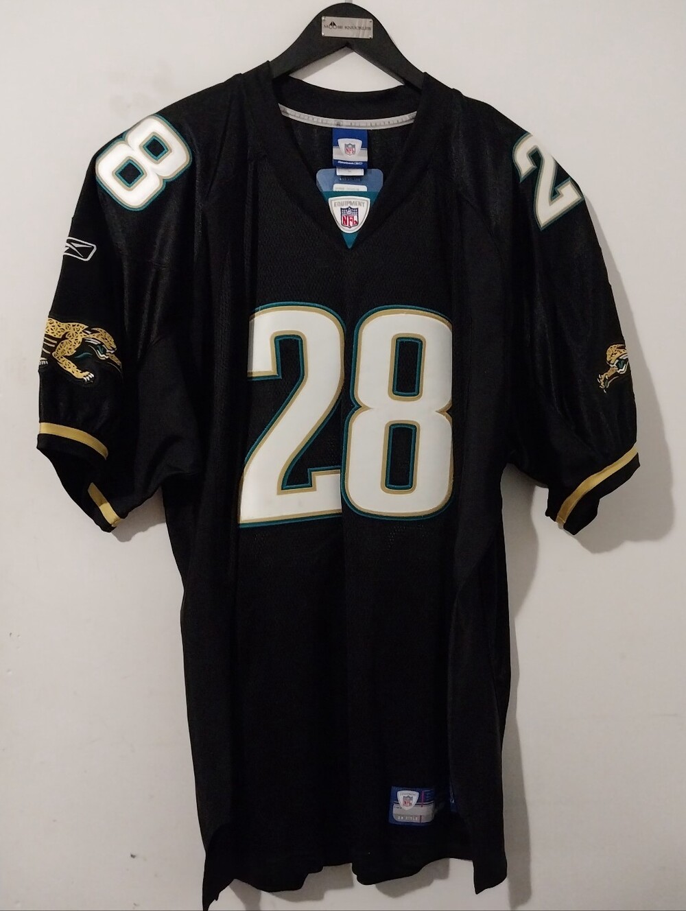 Reebok Vtg. Jacksonville Jaguars Fred Taylor Black Home Jersey Size 54 2002